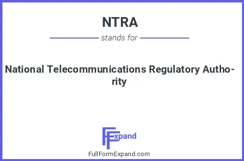 Full form of NTRA