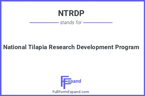 Full form of NTRDP