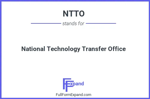 Full form of NTTO