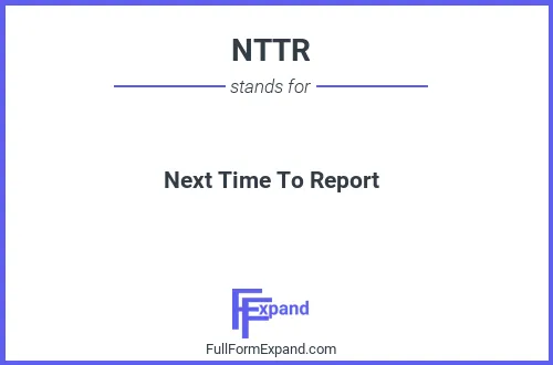 Full form of NTTR