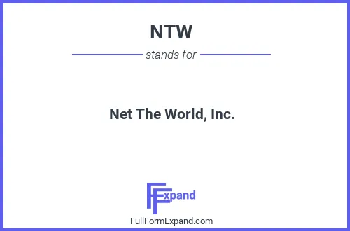 Full form of NTW