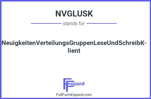 Full form of NVGLUSK