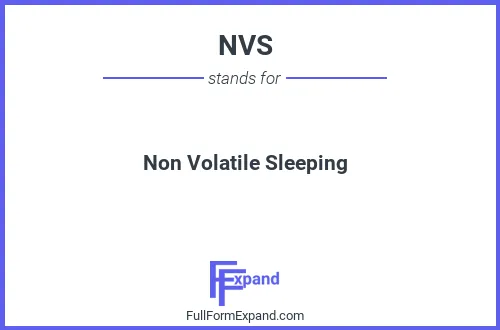 Full form of NVS
