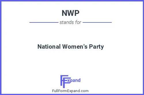 Full form of NWP