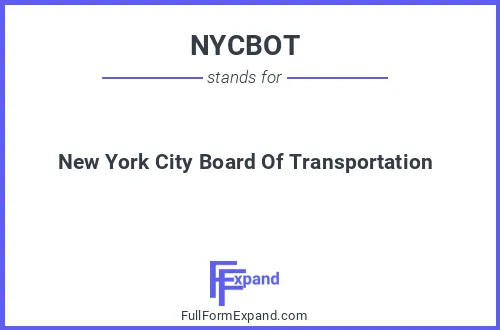 Full form of NYCBOT
