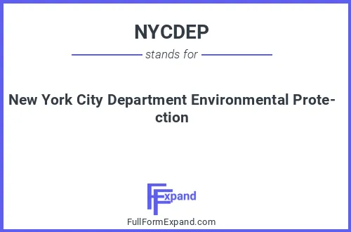 Full form of NYCDEP