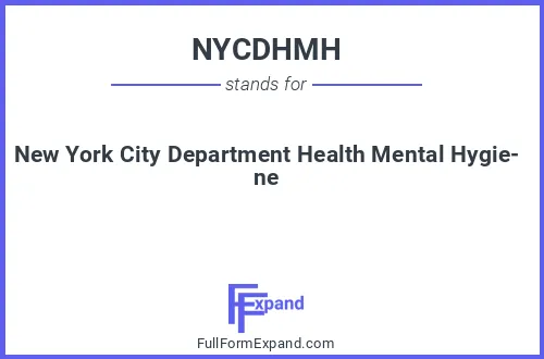 Full form of NYCDHMH
