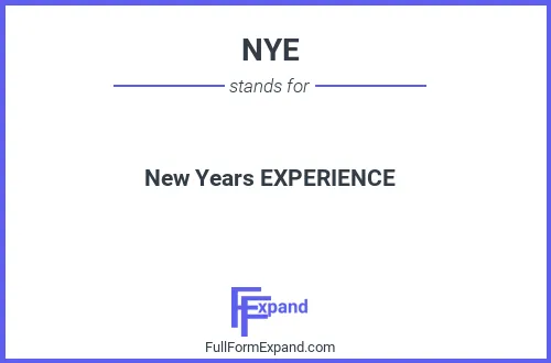 Full form of NYE
