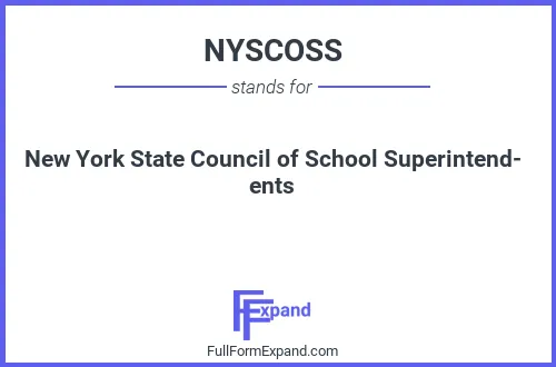 Full form of NYSCOSS
