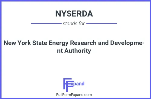Full form of NYSERDA