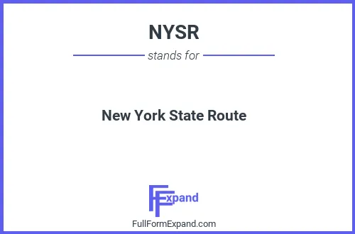 Full form of NYSR