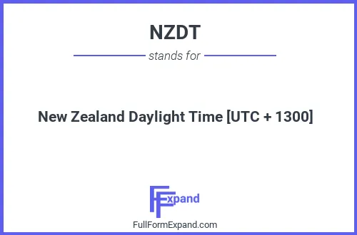 Full form of NZDT