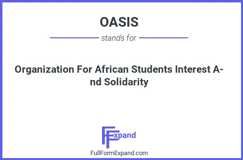 Full form of OASIS