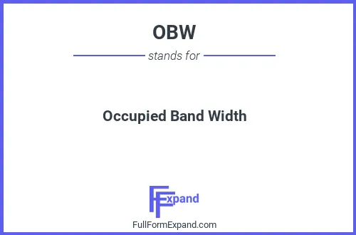 Full form of OBW