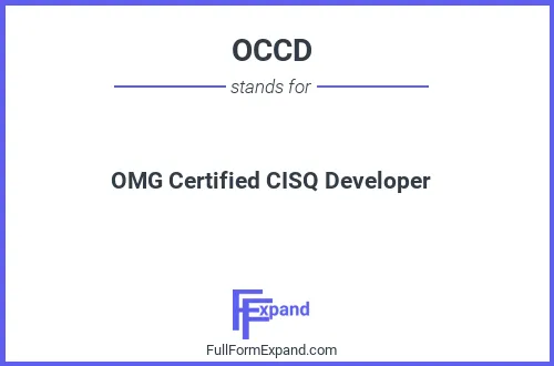 Full form of OCCD