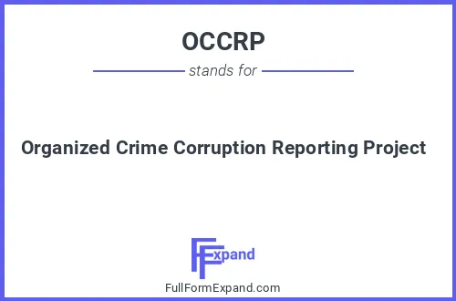 Full form of OCCRP