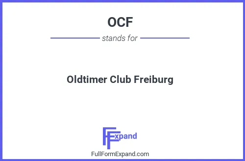Full form of OCF