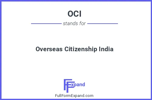 Full form of OCI