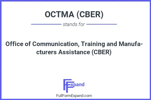 Full form of OCTMA (CBER)