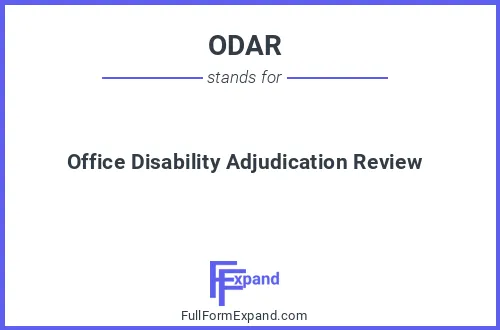 Full form of ODAR