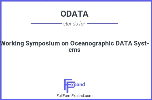 Full form of ODATA