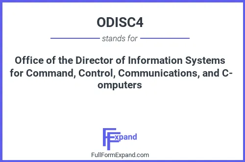 Full form of ODISC4