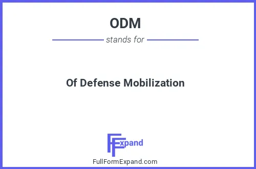 Full form of ODM