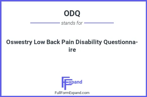Full form of ODQ