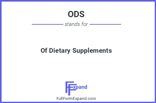 Full form of ODS