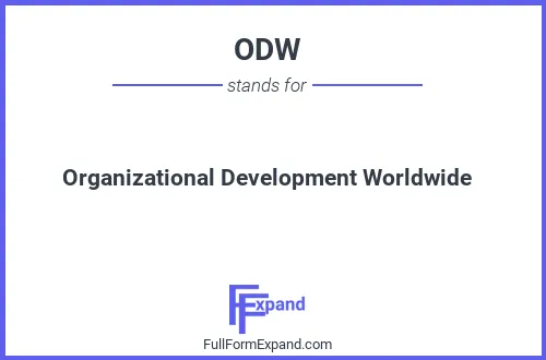 Full form of ODW