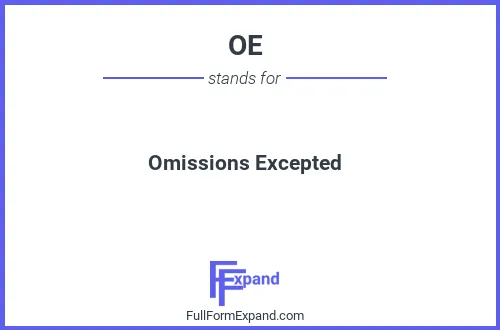Full form of OE