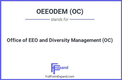 Full form of OEEODEM (OC)
