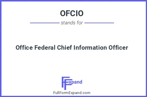 Full form of OFCIO
