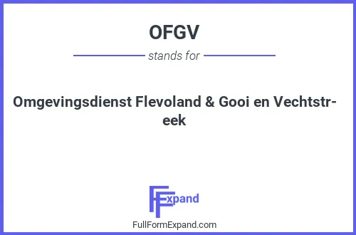 Full form of OFGV