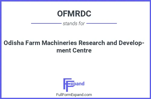 Full form of OFMRDC