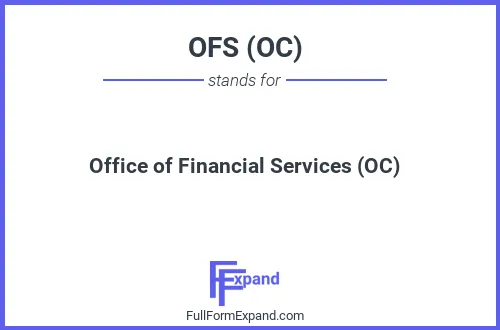 Full form of OFS (OC)