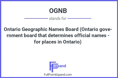 Full form of OGNB