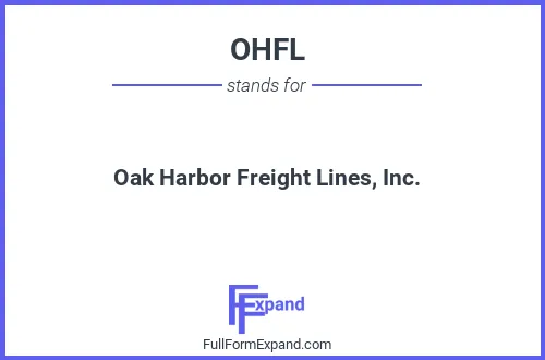 Full form of OHFL