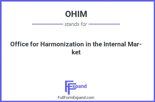 Full form of OHIM
