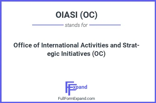 Full form of OIASI (OC)