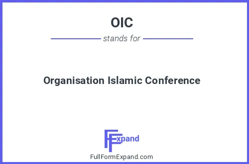 Full form of OIC