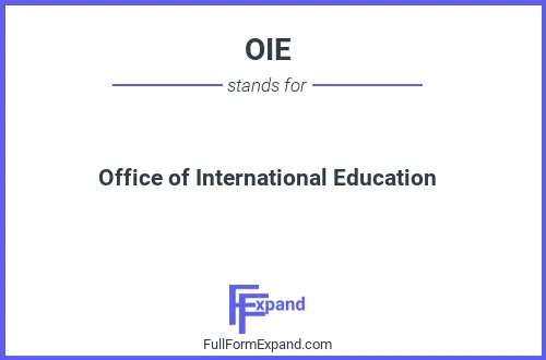 Full form of OIE