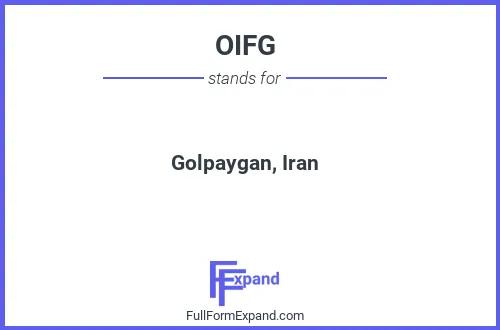 Full form of OIFG