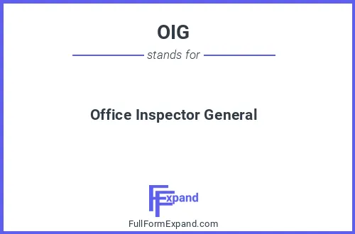 Full form of OIG