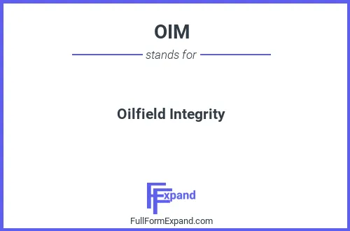 Full form of OIM