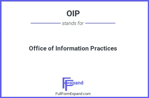 Full form of OIP