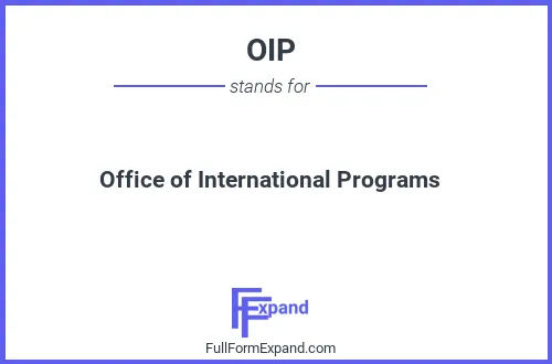 Full form of OIP