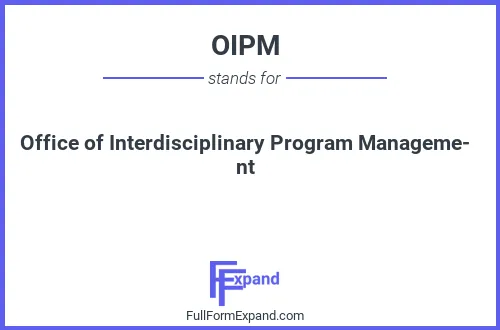 Full form of OIPM