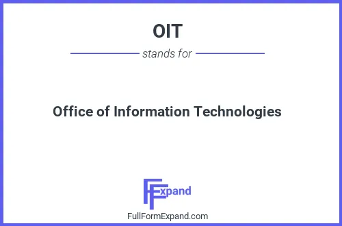 Full form of OIT
