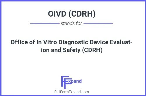 Full form of OIVD (CDRH)